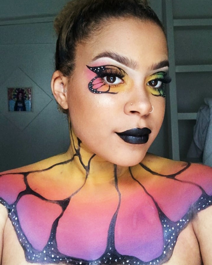 VNorthbrooke's tweet photo. Very proud of my BTEC L3 students and their final assignment work. @cymoeddcreative
#makeupunderlockdown
#studentmakeup #bodyart https://t.co/7XPMylXvIk