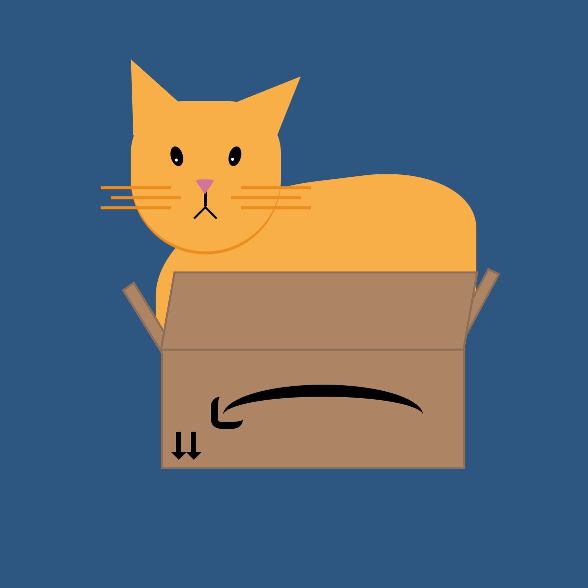 Day 5 - my co-worker shared a pic of his cat squishing into a box, so I immortalised Rupert in CSS. Link to the  @CodePen (in which I overuse `skew`) is here  https://codepen.io/aitchiss/pen/mdeaJOB  #100daysProjectScotland  #100daysProjectScotland2020