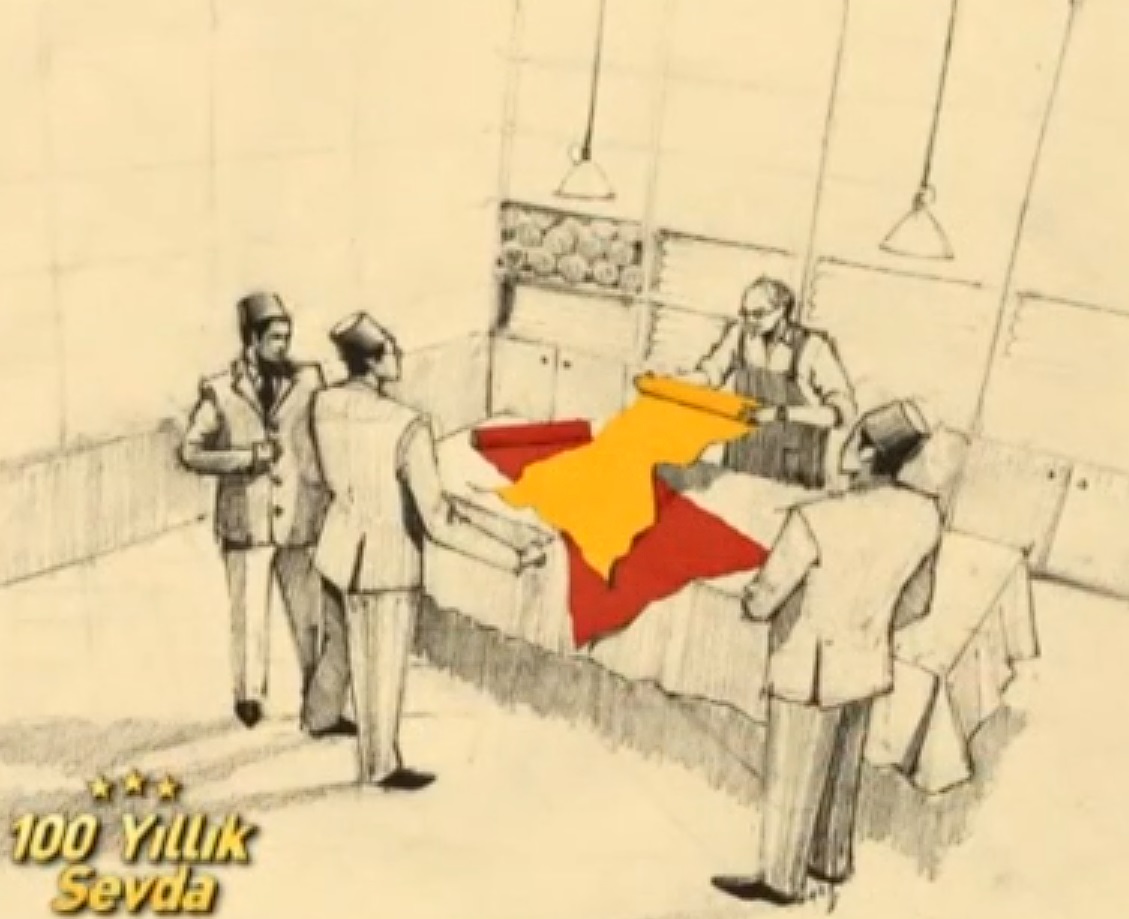 "Birçok yerleri dolaştıktan sonra, nihayet Bahçekapı'daki Şişman Yanko'nun dükkanına gidilerek orada zarif iki yünlü kumaşa tesadüf ettik. Biri, vişneye çalan koyuca tatlı bir kırmızı, öteki de, içinde turuncudan iz taşıyan tok bir sarı. Tezgahtar, mahirane bir el hareketi ile...