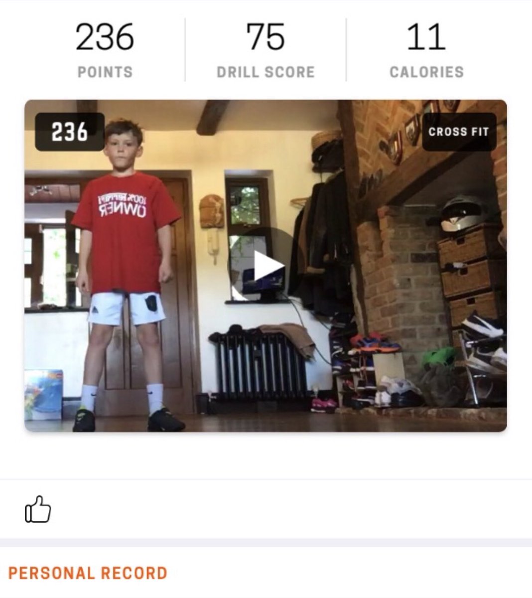 copthornesport's tweet image. A super effort and a PB from Michael in the extremely tough #CrossFit Challenge from @HomeCourtai &amp;amp; #ChallengeCarrick puts him right up there on the #leaderboard