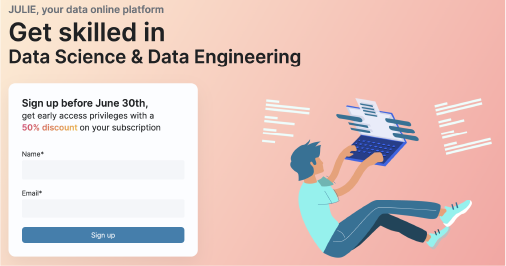 JedhaLondon's tweet photo. 🎉 PLATEFORME JULIE 🎉 Fiers d'annoncer la sortie prochaine de notre plateforme d'apprentissage JULIE !! 
Pré-abonnez vous gratuitement pour avoir 50% de réduction sur votre souscription et obtenir les premières ressources 😍Tous les avantages de JULIE !
https://t.co/qUXVSaVpzp https://t.co/6C9c7MTku6
