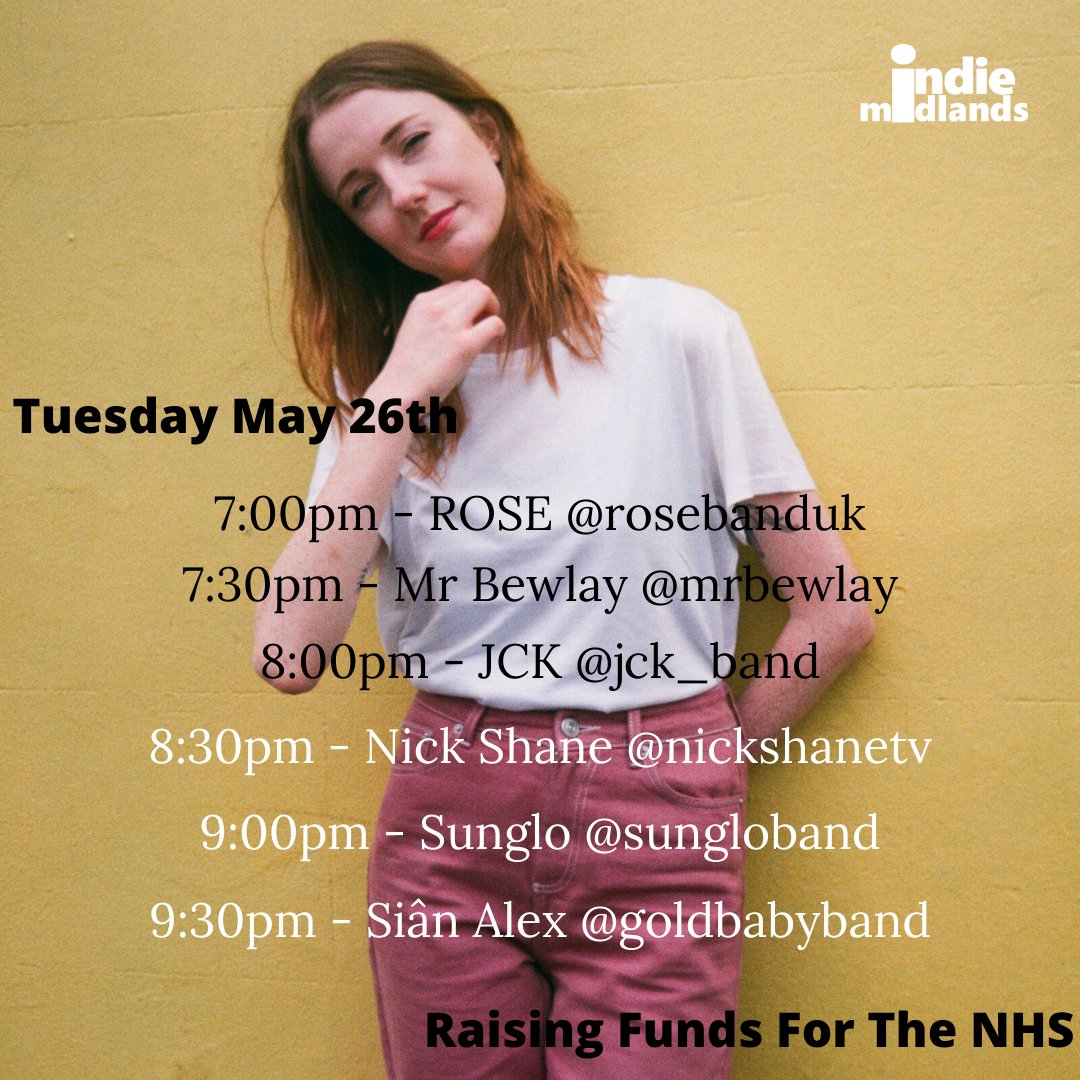 Super duper excited to announce we are doing a live stream for Indie Midlands Live 5 on Tuesday via our Instagram (<a href="/sungloband/">𝕊𝕌ℕ𝔾𝕃𝕆</a>) at 9.00pm. 🎉🎉🎉

Alsoif you would like to donate click the link below:

justgiving.com/fundraising/in…