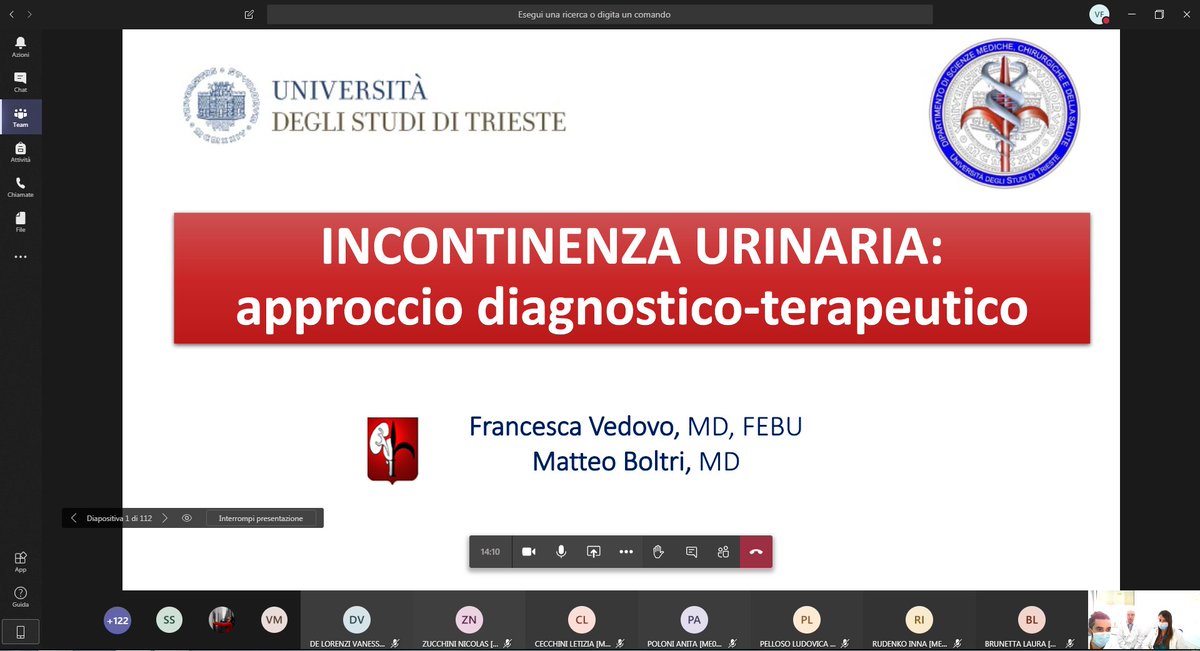 UrologiaTrieste's tweet photo. Interesting webinair today for more than one-hundred #medstudents. Online classes help us to keep on teaching during #COVID19 outbreak. Thanks to @Trombetta_Carl @FrancescaVedovo @mboltri and @UniTrieste https://t.co/ttrnArSXuB