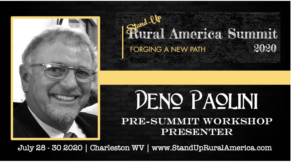 lorievincent's tweet photo. How we react to unprecedented change is now a part of our everyday lives. Don't miss our Pre-Summit workshop on this topic at the 2020 Stand Up Rural America Summit in Charleston, WV July 28-30. https://t.co/2HyhAf7qKh
#2020StandUp #ecodev #leadership https://t.co/kYUxJAoYbo
