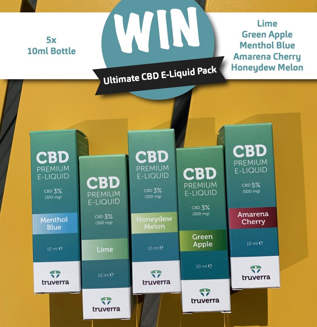 truverra's tweet photo. We're giving away the "Ultimate CBD e-liquid pack", feat.
@truverra products to help you start your summer relaxation!

RT &amp; Follow to enter for a chance to #WIN!

UK (18+) only T&amp;Cs apply - https://t.co/s0jdQoBaMQ
Comp ends 27/05/20 https://t.co/z9w4gpCkri