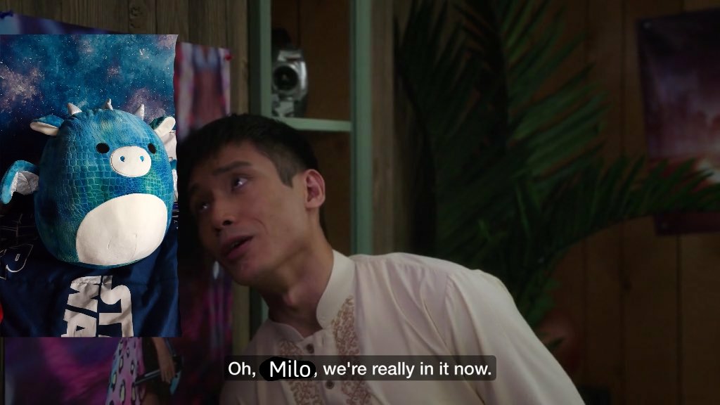 helloitscha's tweet photo. confession at least three times a day i turn to my squishmallow and go "oh Milo, we're really in it now" like this https://t.co/jlfOvs6Onh