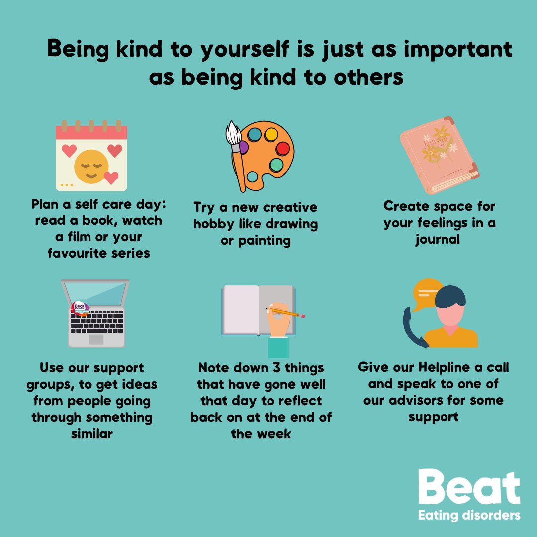 beatED's tweet photo. It is mental health awareness week! The theme this year is Kindness 💜 What do you do to be kind to yourself? 
#beatEDsupport #beateatingdisorders #beat #EDsupport #MentalHealthAwarenessWeek https://t.co/QSka7ZTxZe