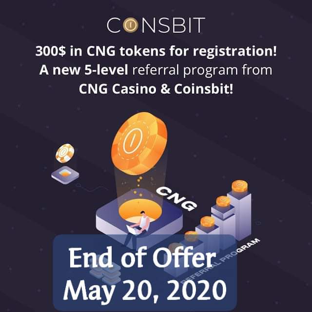 Cryptoprofits7's tweet photo. 👍👍👍Receive 30'000 CNG (Value 300$) by signing up on  COINSBIT  and DOING the VERIFICATION (uploading your PASSPORT or ID).  Today Last day .🕛⏰
Join Right Now :  
https://t.co/Y2M0TMEmNS

◼️◼️◼️◼️◼️◼️◼️◼️◼️◼️◼️◼️ https://t.co/qbLXr2GzmG