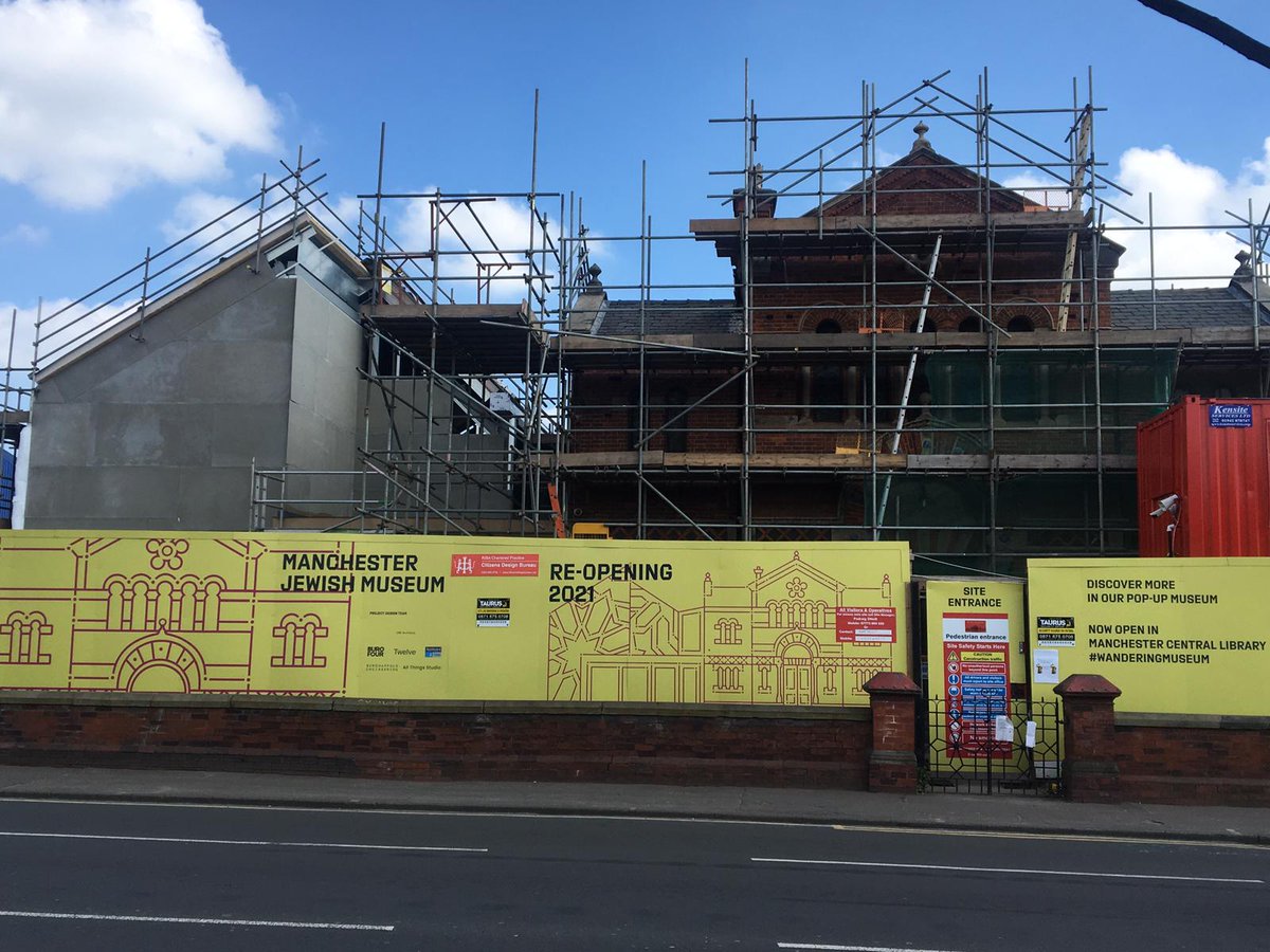 mcrjewishmuseum's tweet photo. From Cheetham Festival to cheesecake recipes, check out this month's museum news + latest images from the museum building site - https://t.co/VWYQqbSuqm #ChangingMJM #WanderingMuseum https://t.co/BzrUoxyJc6