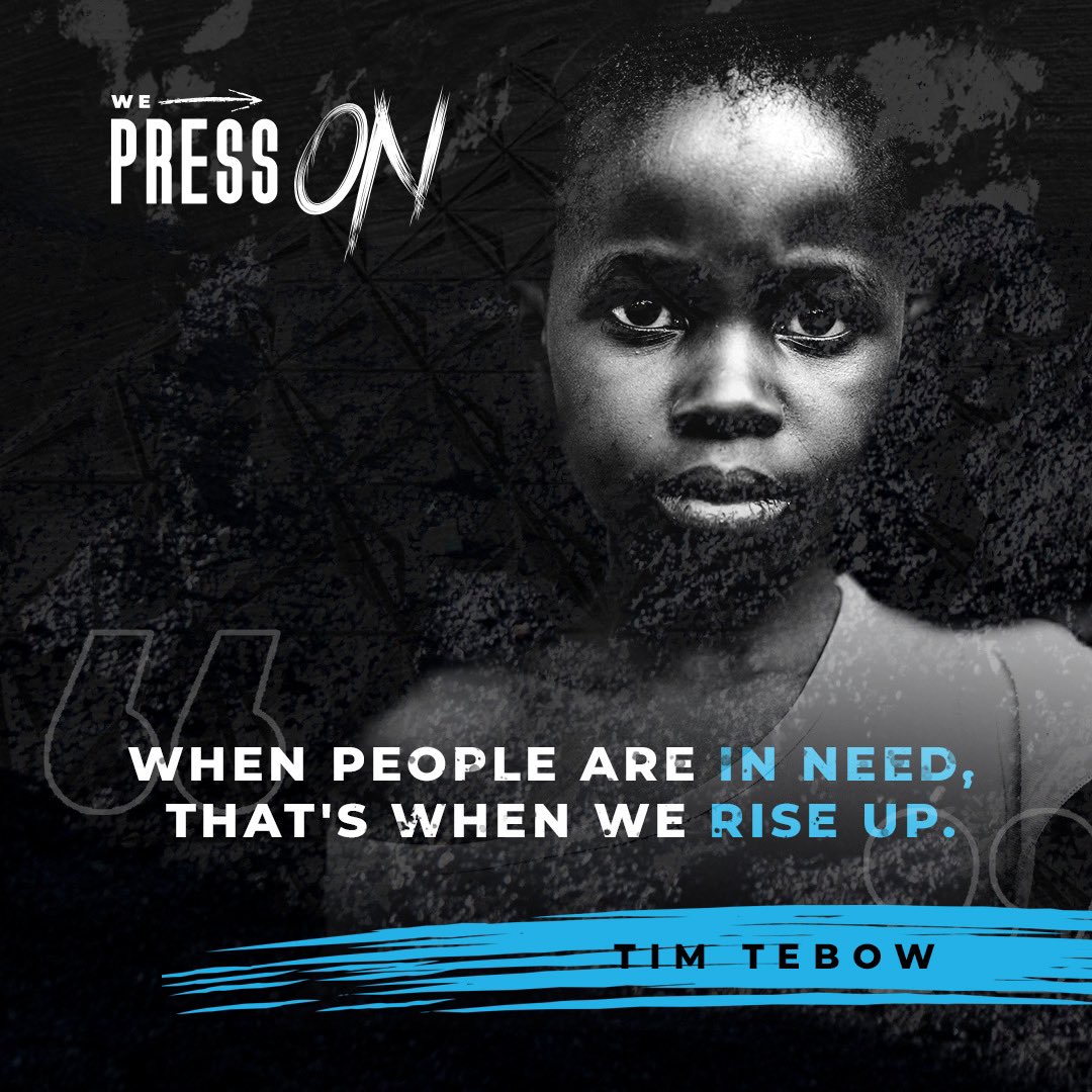 Will you rise up with us? We’re humbly asking you to step into this fight with us as we come alongside vulnerable children and families around the world. Visit timtebowfoundation.org