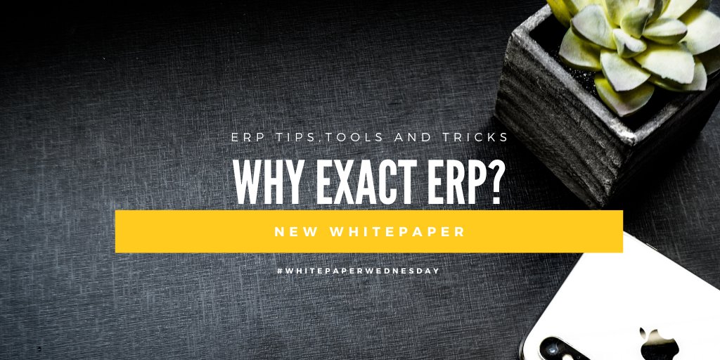 For most businesses, investments in business software
are critical for running efficient operations. 🏷️ Find out the top 10 reasons for considering Exact Business Software from this #WhitePaper; buff.ly/3fBOUgN #WhitePaperWednesday