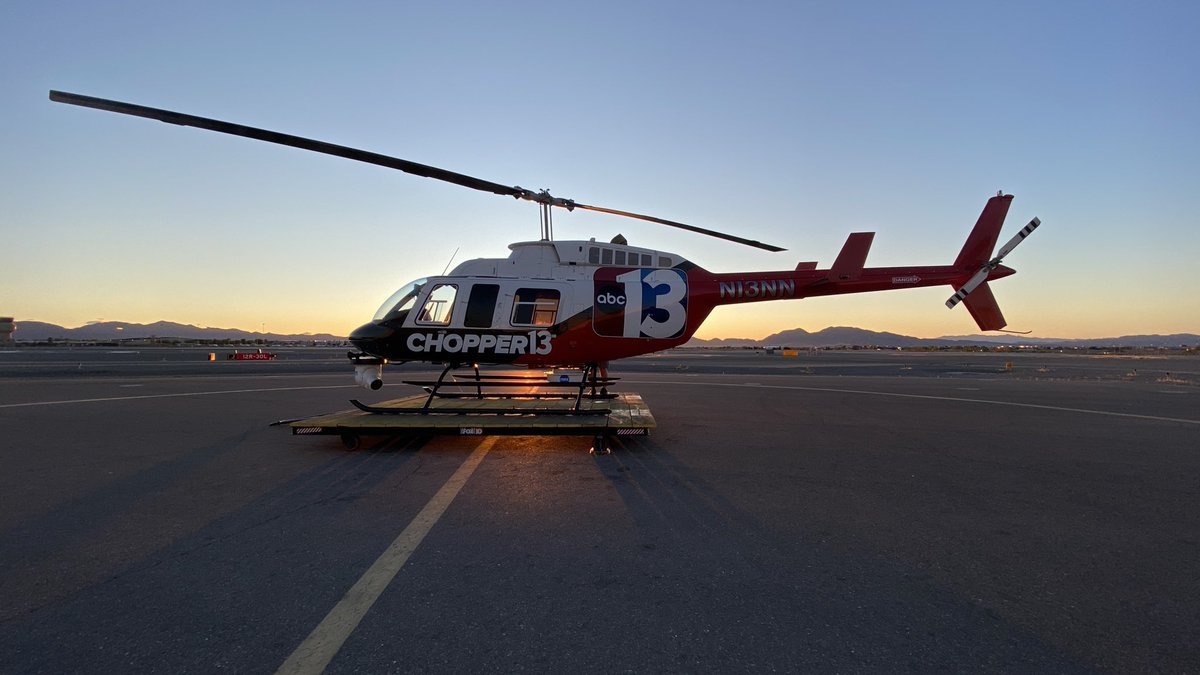 sillytrafficguy's tweet photo. A little sunrise love this morning as we got ready to take off.  This morning we flew over some of the valley high schools as part of ⁦@KTNV⁩ #CongratsToGrads and the class of 2020. https://t.co/XzcJ8PWjjs