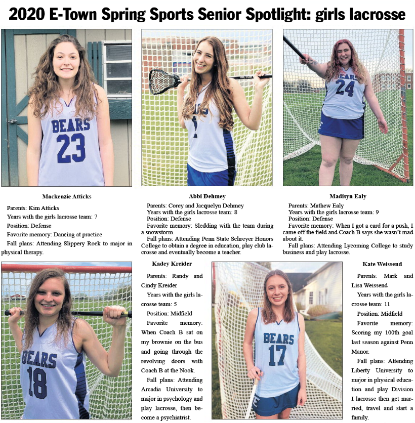 KMorganArchive's tweet photo. Apologies for the lack of a link to this week's senior spotlight, girls lax. Once again, Newsmemory split each player into their own individual article. Here it is in picture form. @coachcbenson https://t.co/KtgLacGAqW