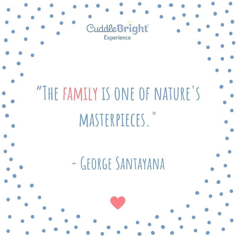 CuddleBright's tweet photo. "The family is one of nature's masterpieces." - George Santayana 💙  #CuddleBright #family #familytime #familyiseverything #parenting #parentlife #siblings #siblinglove #home #childdevelopment #familyishome #parentingquote #parentingquotes #familymatters #CuddleBrightExperience https://t.co/C5GeHgN6Q5