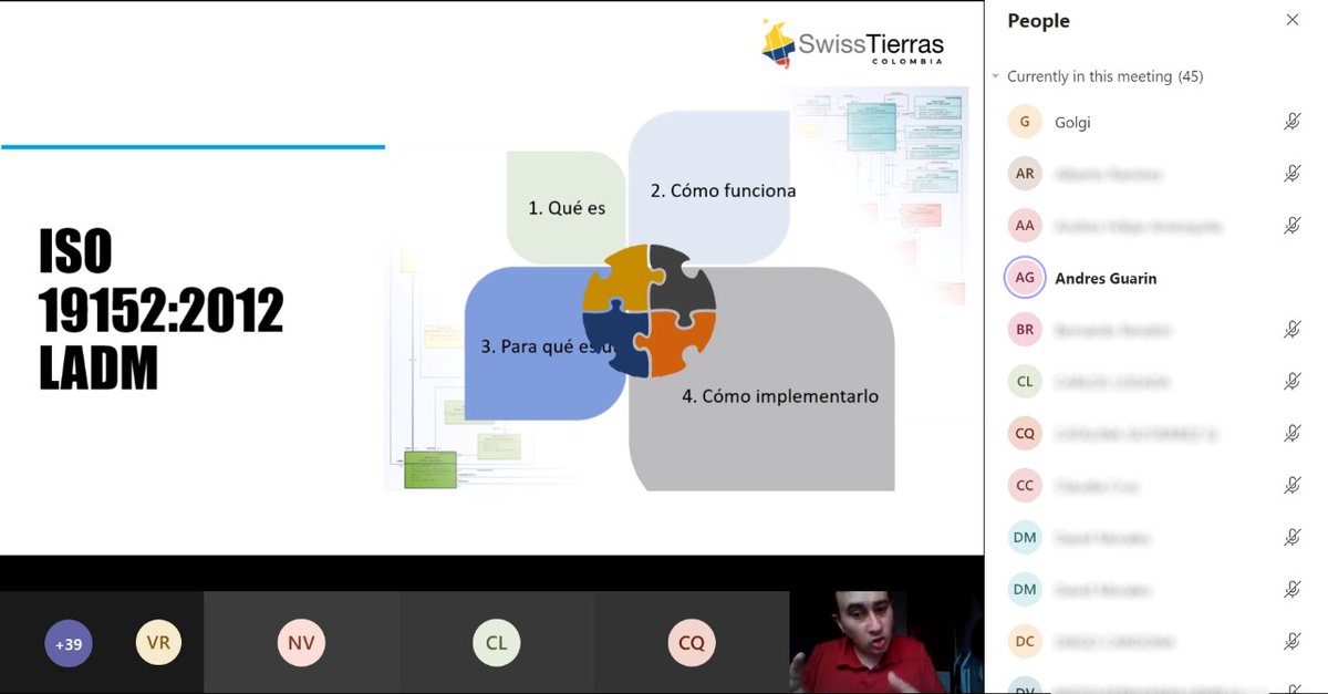SwissTierrasCol's tweet photo. Comenzamos ciclo de cursos virtuales en alianza con @AreaMetropoli 20/05/20 Introducción al Sistema de Administración del Territorio en Colombia e Introducción al Estándar ISO 19152 – LADM a cargo de @GolgiAlvarez y @APGUARILO   #SomosSwissTierrasColombia 
@SuizaColombia https://t.co/ryzDK6qCy5