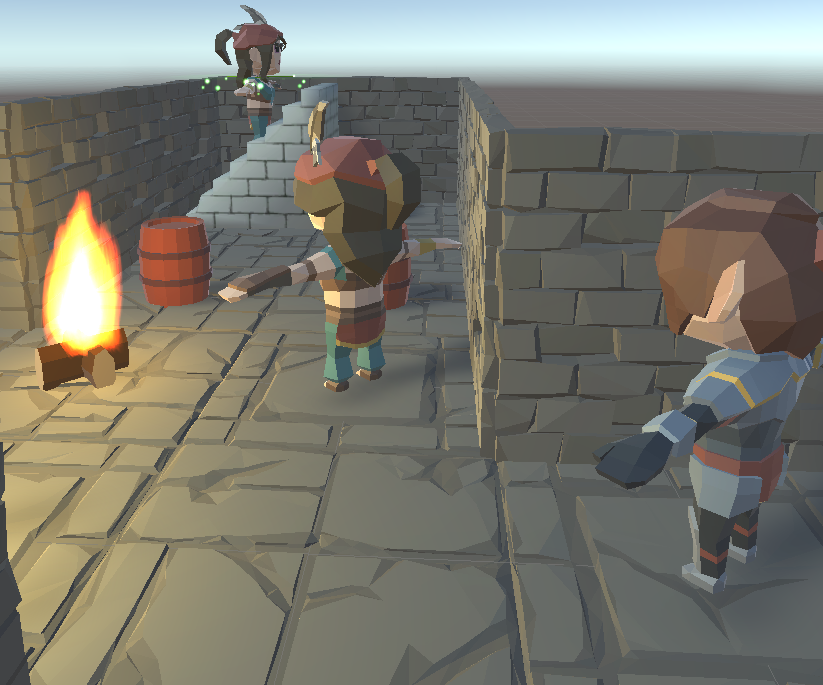 hintermark's tweet photo. These stretchy-arm bandits will now keep an eye on where you go and turn towards you so you can’t sneak up on them!
Better run away up that stair! Just stay out of their cellar!
#hintermark #tacticalrpg #roguelike #roguelikedev #indiedev https://t.co/nk5tCPmL29