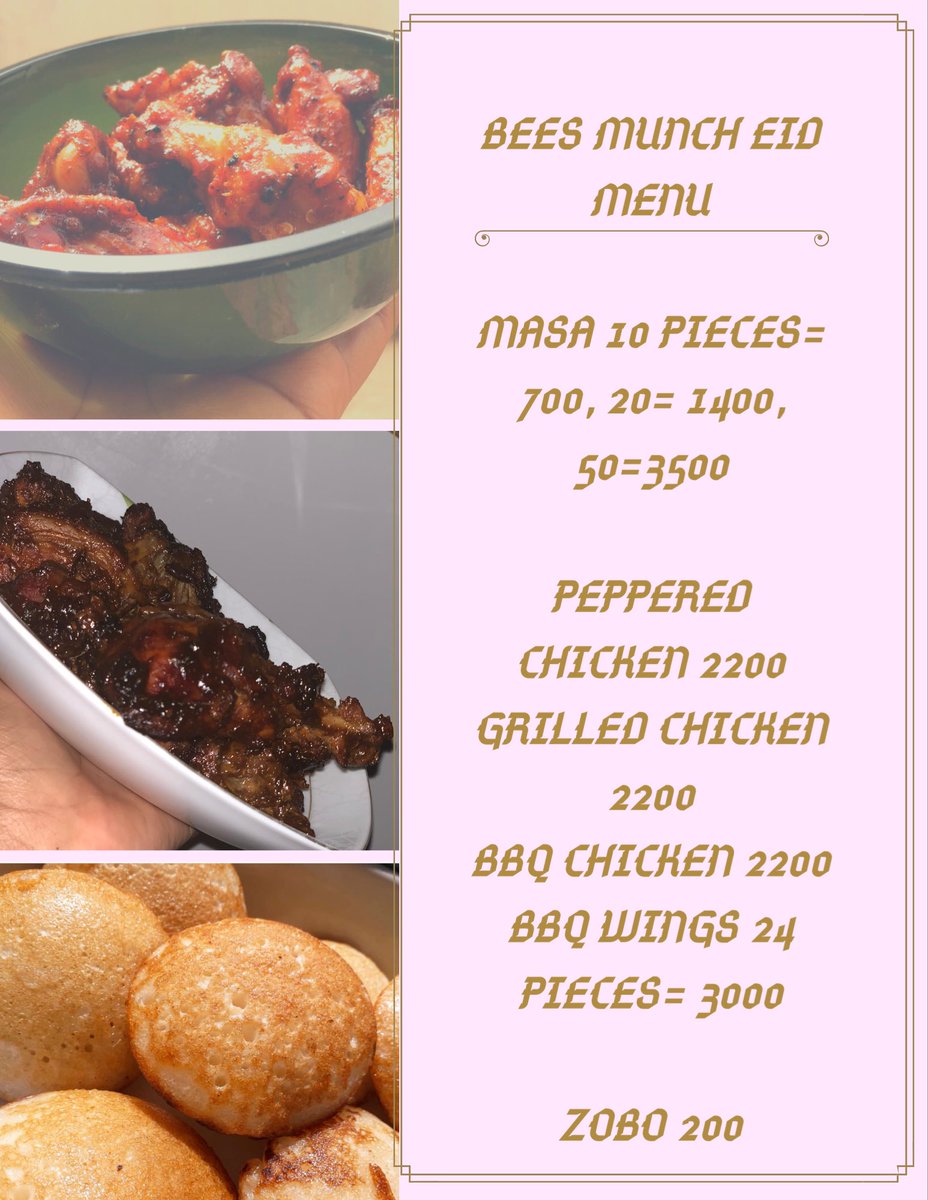 beesmunch's tweet photo. Book for yourself and your loved ones this Eid๐ฅฐ Celebrate eid with beesmunch. #eid2020 #BBQ #chicken #Masaaaa #beesmunchgoodies https://t.co/stPKDaVVXn