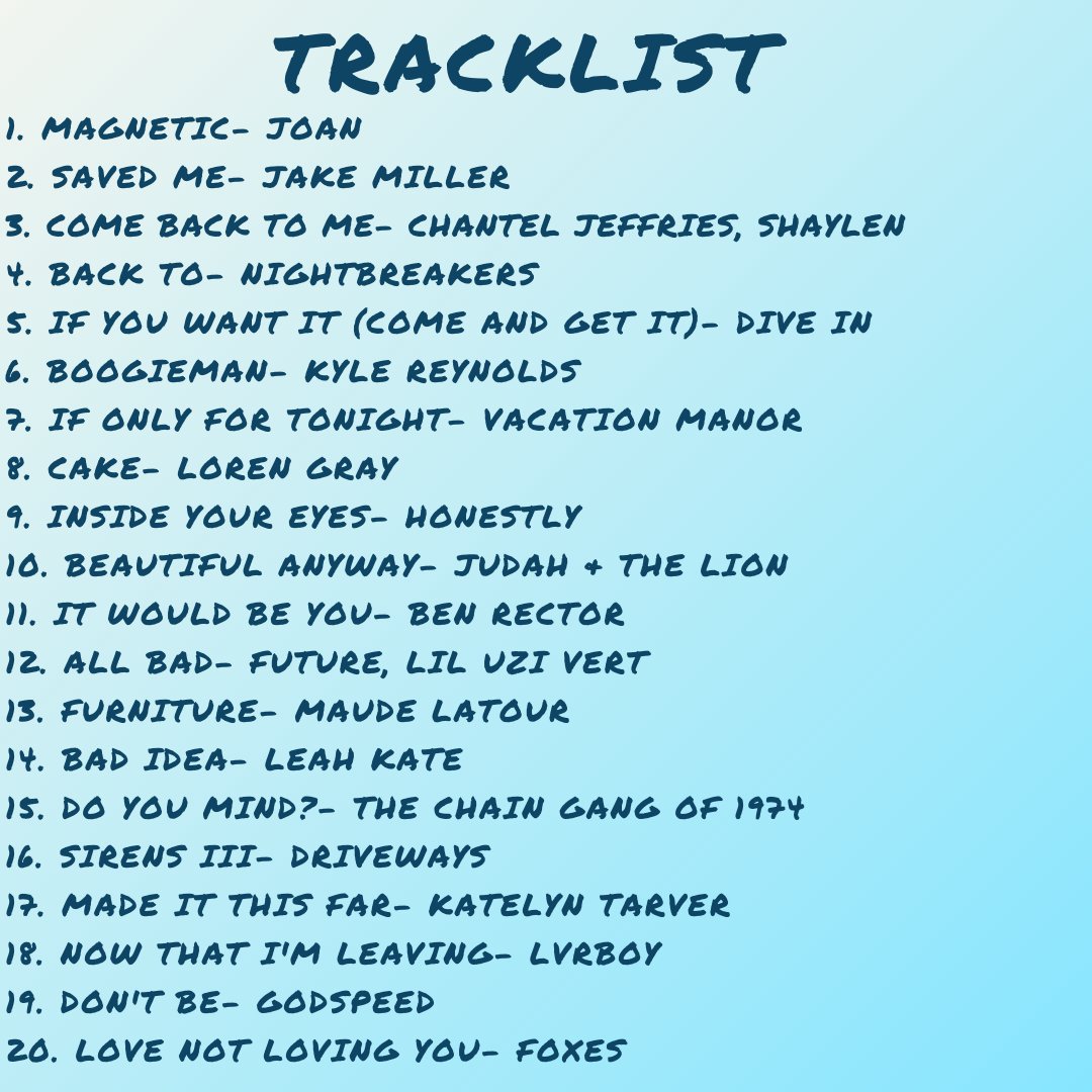 nothing more magnetic than the new track from <a href="/songsbyjoan/">joan</a>. coupled with some other noteworthy songs I'm into this week! <a href="/jakemiller/">Jake Miller</a> <a href="/kyreynoldsmusic/">Kyle Reynolds</a> <a href="/iamfoxes/">Foxes</a> and more! Link below, follow for weekly playlists! 

bit.ly/WadesWednesday