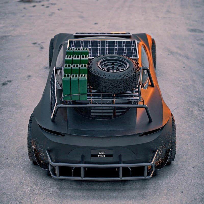 BurjBillionz's tweet photo. TESLA  2020 SAFARI ROADSTER CONCEPT 🔥😈🔥 https://t.co/6NMJHV2hSa