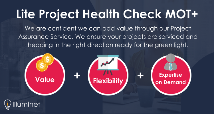 Illuminet_Sol's tweet photo. Finding it hard to deliver your change agenda? No time or capacity? Use our ‘Lite Project Health Check MOT+’ service, fine tune projects & accelerate to success!
Discover more about our service at: https://t.co/XHdiunp2UD
#projectaccelerate #projectsuccess #projectassurance https://t.co/qBYMReFqsR