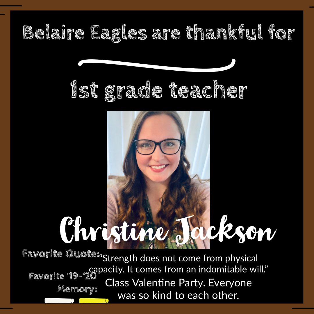 Shoutout to these committed educators who continue to positively impact students’ lives each day. Keep up the great work! #BelaireBFF #TeachFromHome #ourpeoplemakeadifference