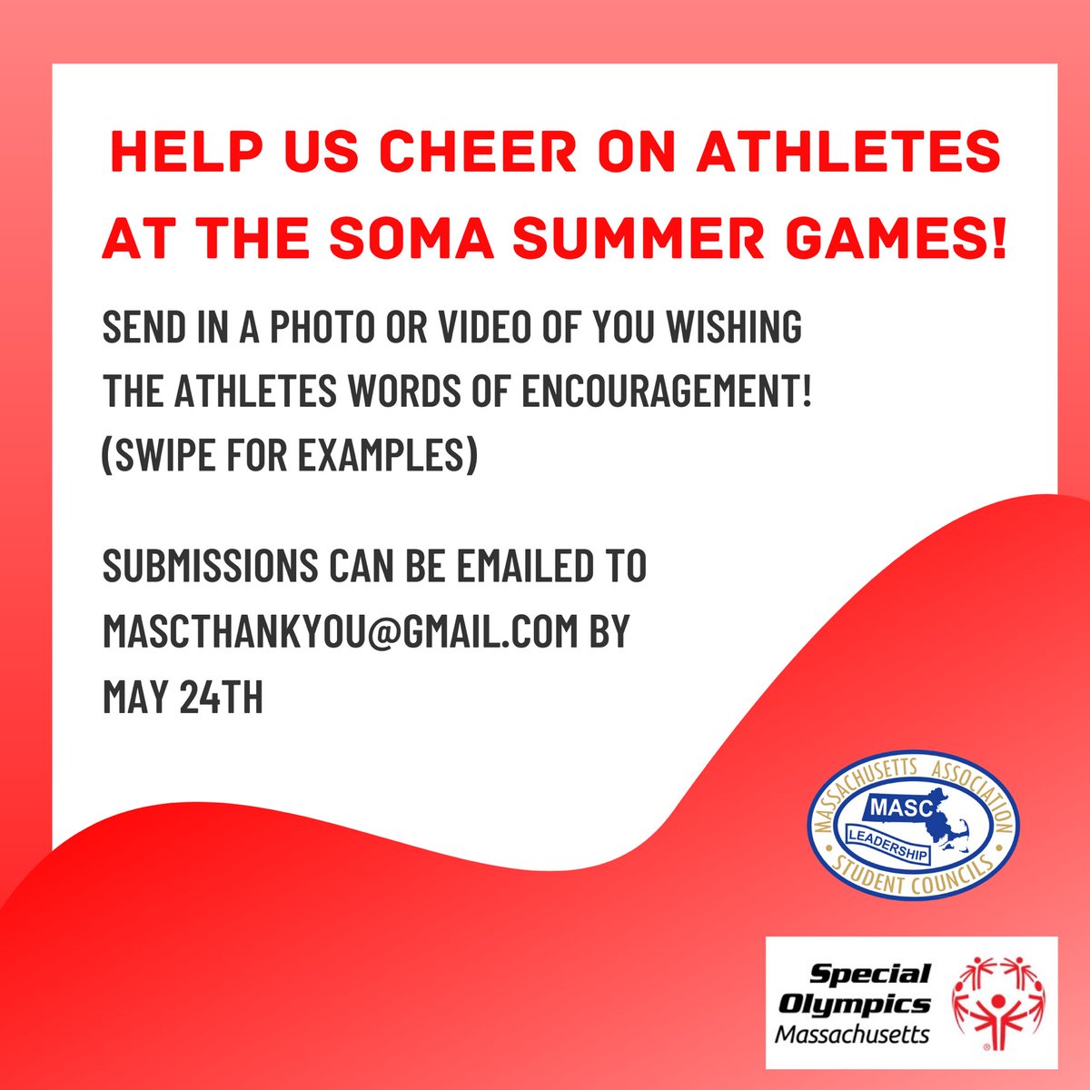 MASC,  we would love to have you guys participate and send in photos/videos!!
