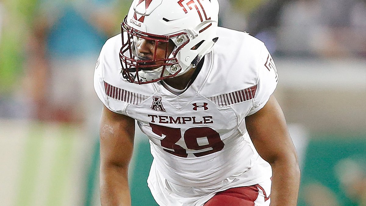 TUFFRecruiting's tweet photo. The Linebackers are always locked in ♦️🦉🍒♦️ #LBWEEK
#TempleTUFF || #21FIVE https://t.co/GYAayH8jx1