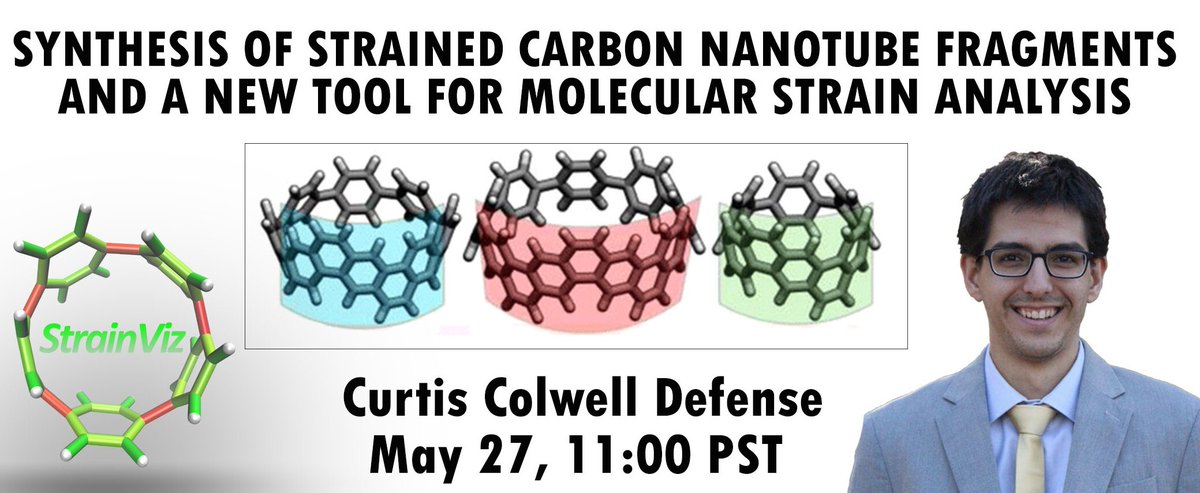 Defending my thesis next week. The end of one era and on to the next. Thanks Claire for the poster! <a href="/nanohoops/">The Jasti Laboratory</a>