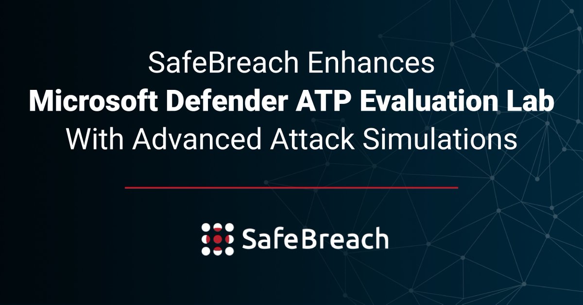 safebreach's tweet photo. Moti Gindi, Corp VP, Microsoft Threat Protection, says SafeBreach integration with Microsoft #DefenderATP evaluation lab lets customers "improve detection, investigation and response capabilities." https://t.co/tSniZ30FdU https://t.co/PlNf5SdXxG