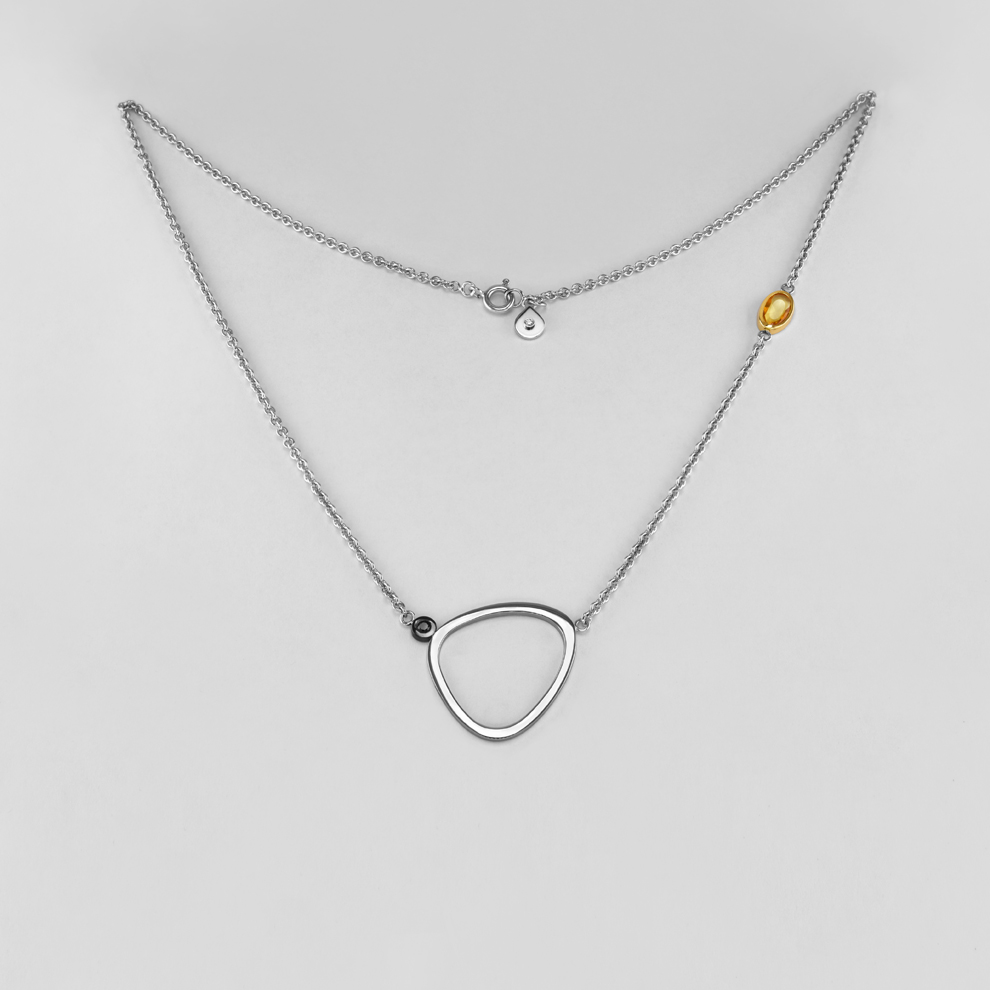 komatovicdesign's tweet photo. Discover new necklaces from Liberty collection by Daniela Komatović. 14K white gold in combination with yellow sapphire and diamonds. Shop at https://t.co/bJXIFBn9fF https://t.co/JLEjCtI5Z8