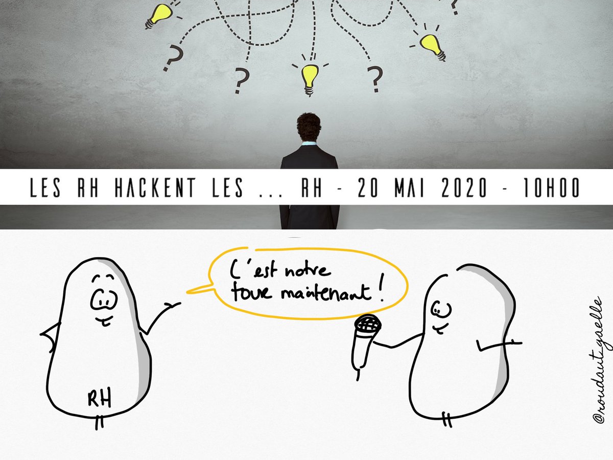 roudaut_gaelle's tweet photo. Un résumé du webinar de ce matin "Les #RH hackent les RH", miroir sans concession de la profession, à retrouver sur mon blog, avec mes #sketchnotes. Encore merci @Fred_M @MpFLEURY_ @AndrPerret @PatrickBOUVARD @barabelm @Geuze_F pour ces riches échanges 👍➡️https://t.co/exAoYhGa56 https://t.co/PzXNw4f6Zz