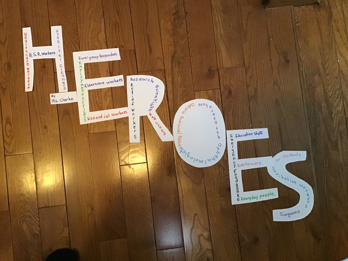 Who’s your superhero?  Too many to count?  Mrs Clarke made us a sign!  #pjspirit #pjstrong