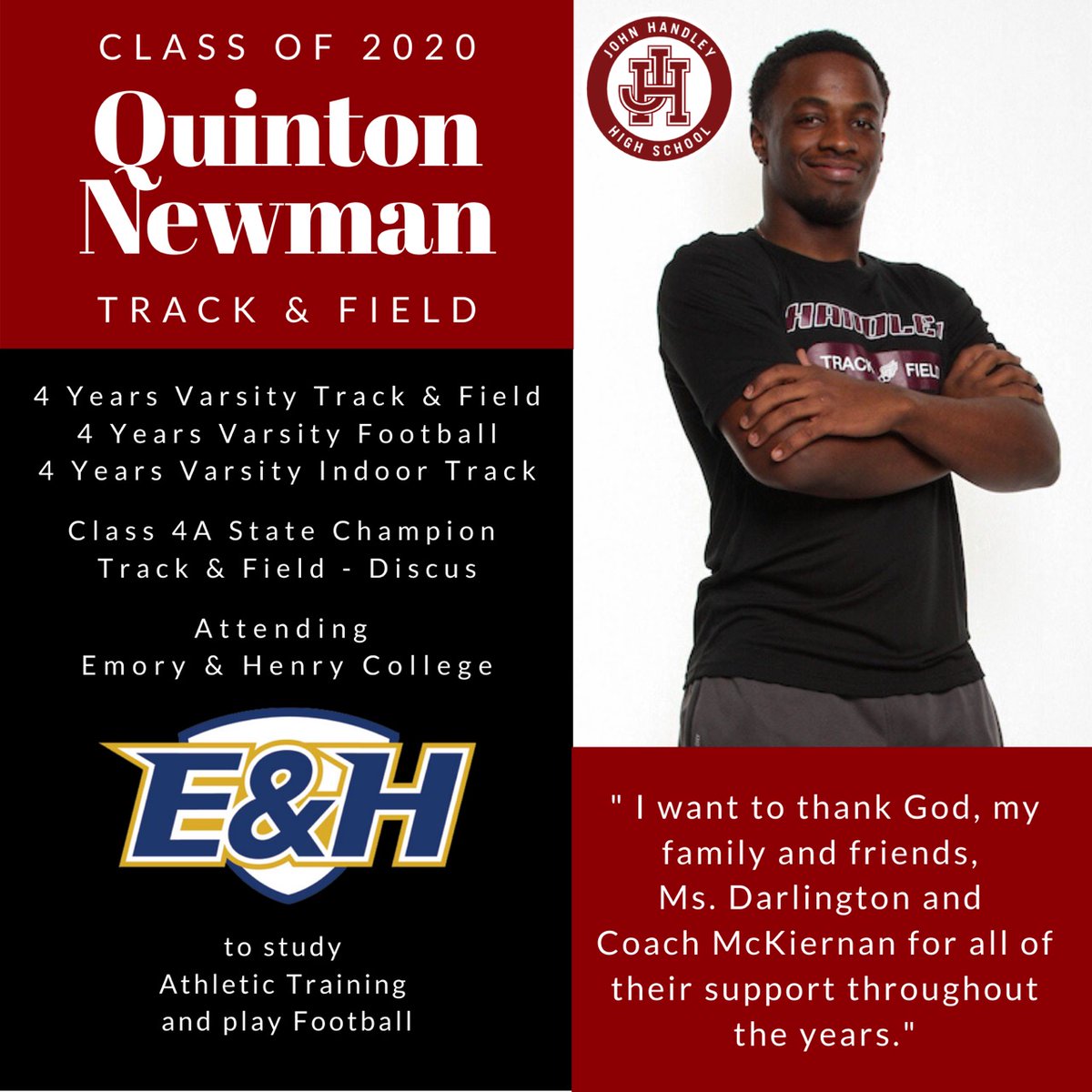 John Handley Athletics & Activities tweet media