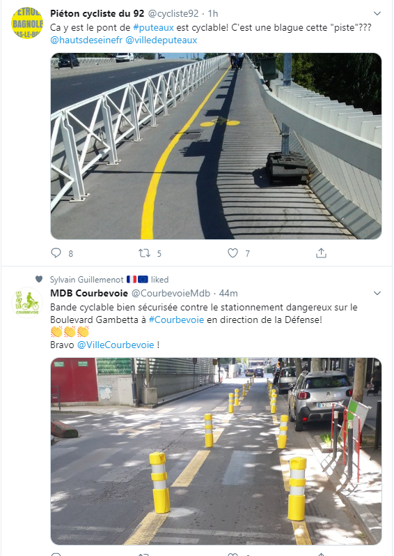 MdbPuteaux's tweet photo. Deux villes, deux ambiances. #urbanismetactique VS #yellowwashing https://t.co/sjIf9J2v58