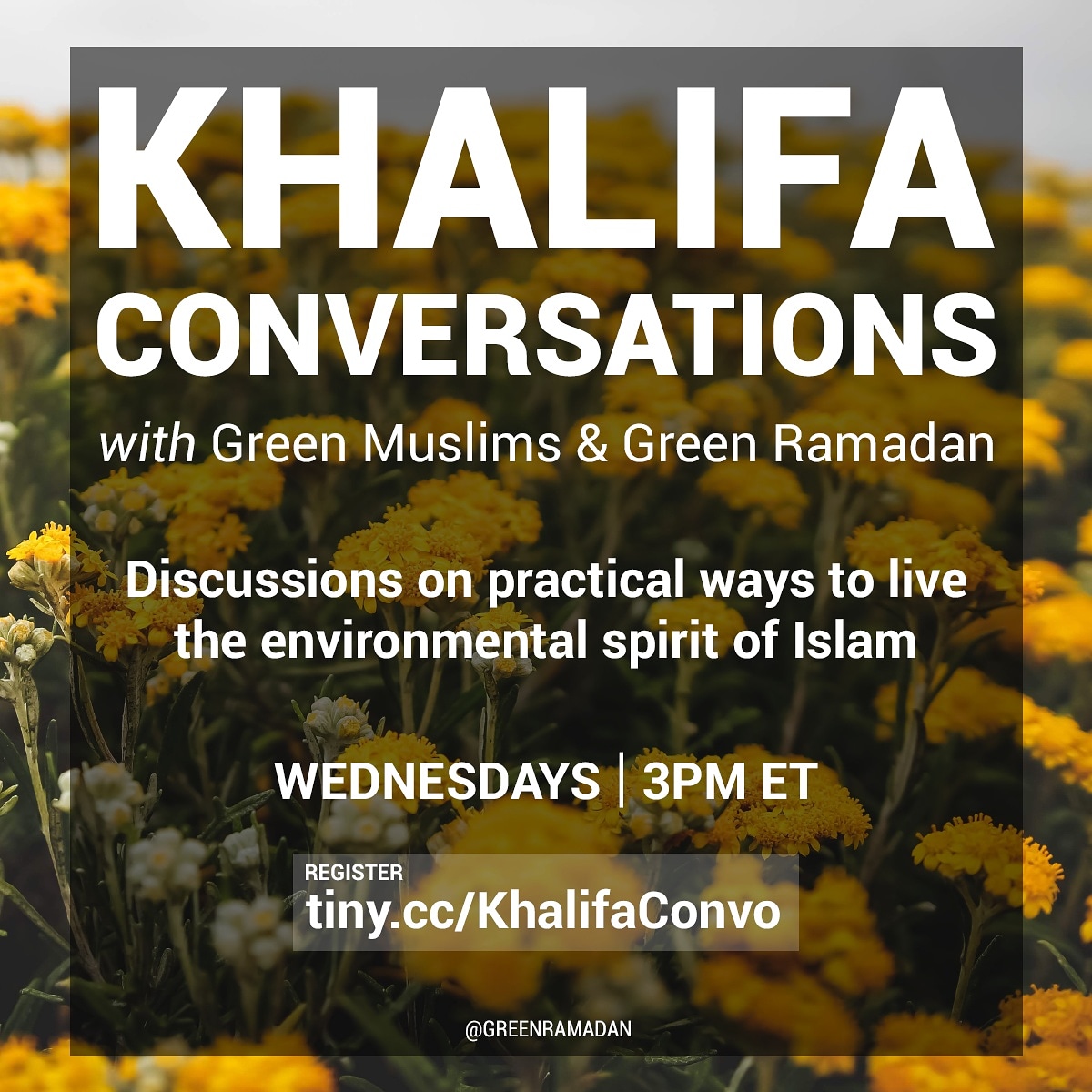 green_ramadan's tweet photo. Our last Khalifa Conversations of Ramadan 2020! Today we'll discuss habits to continue beyond Ramadan and address how to get our communities environmentally active post-COVID-19 inshaAllah. #greenmuslims #greenramadan #greendeen Register at https://t.co/Fn55KbOl0b https://t.co/hGuw2RSbOu