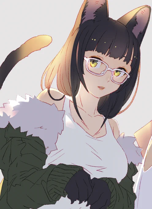 昔描いてたキャラだけど性癖が詰まってる感すごい 