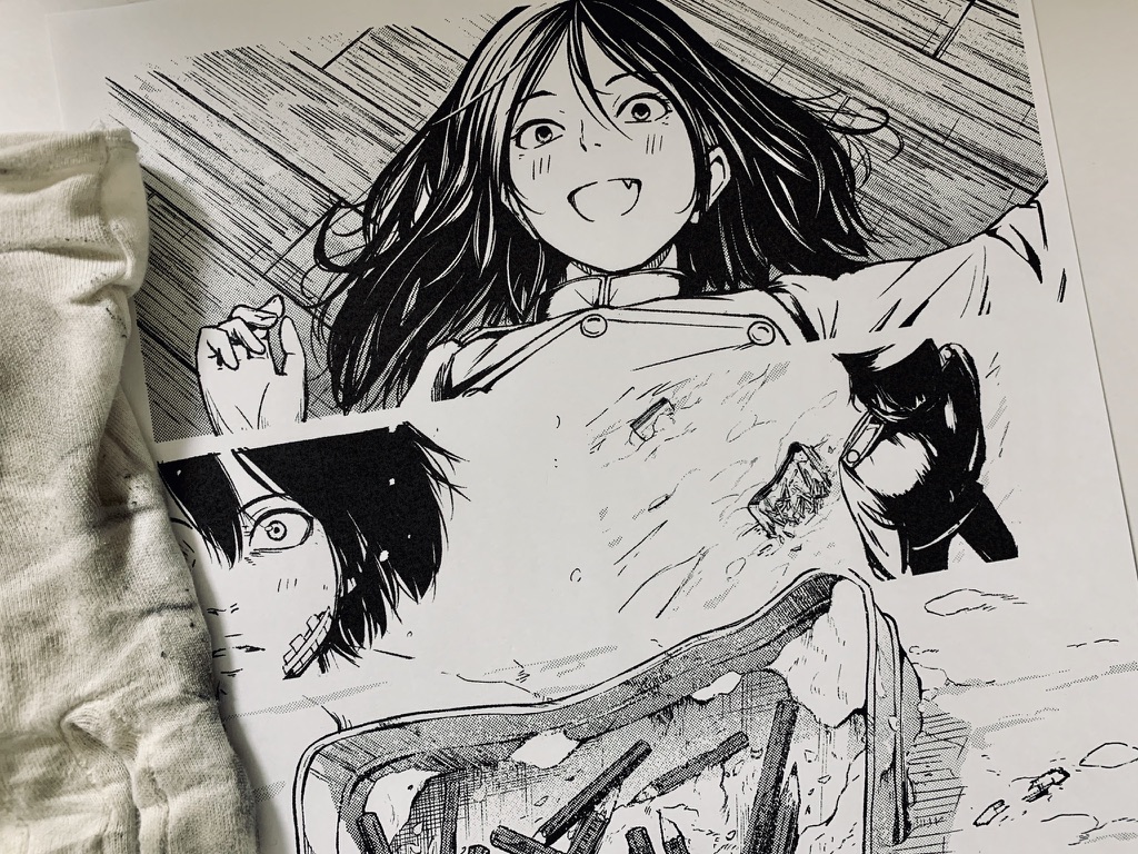 今回の作品からキャラの顔を若干だけ劇画に寄せた。
理由は、少しだけ記号性を減らすことで喜怒哀楽を曖昧にしたい、といろいろ考えて決めたのだけどなかなか日進月歩・・・。
個性を獲得したいキカイの方が表情豊かで、逆に人間のほうが表情が固い。そんな設定もあるけど、私の画力がまだまだ足りん。