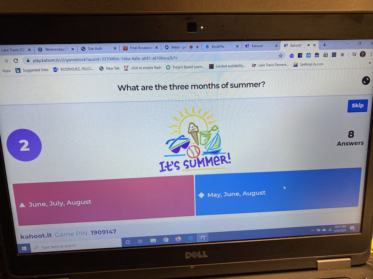 RodriguezRocks's tweet photo. @RodriguezRocks playing “Summer Fun Trivia” using  Kahoot #LTEloveslearning, @LTEgrade2 @thompsonli15, #LTstrong https://t.co/1FD1KJqXDz