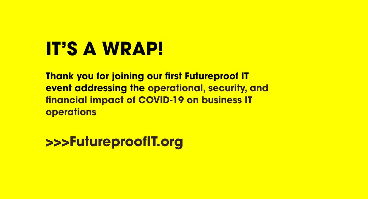 ItFutureproof's tweet photo. THANK YOU for making #FutureproofIT a success! https://t.co/uJk02WpIfu https://t.co/f2KioHNPfc