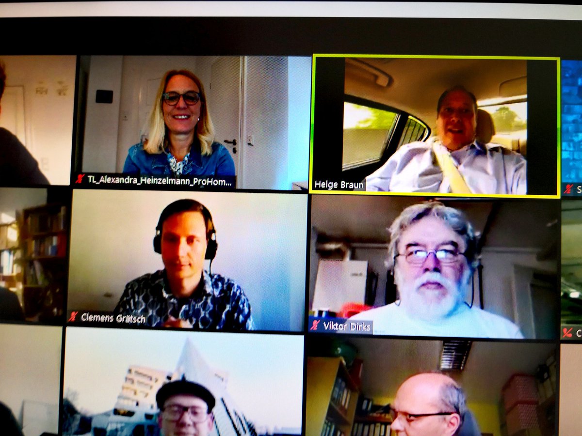 HeinzelmannDr's tweet photo. Heute im Call mit Helge Braun
#WirvsVirus #bmwi #ProHomeOffice #vodafone #coronavirus https://t.co/q40pZSa0CH