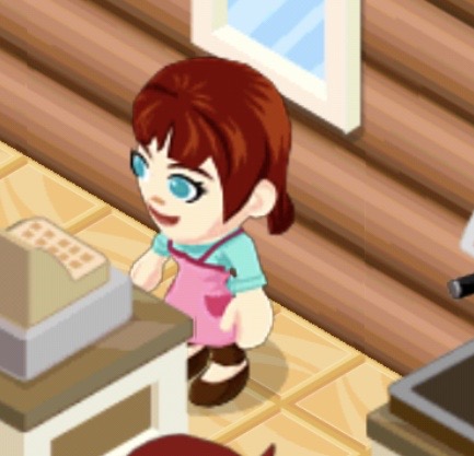 9. idea for a future piecei want to draw that cashier girl from bakery story because she looks super cute