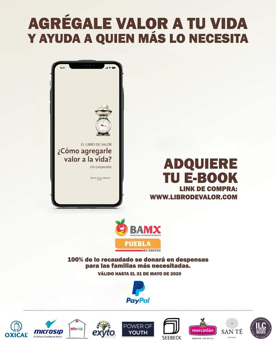 PowerOfYouthMX's tweet photo. !Llego el momento de agregarle valor a tu vida y poder apoyar a la gente que más lo necesita!

Adquiérelo en:
https://t.co/FOfs3CvsWL

Tienes hasta el 31 de mayo de 2020.

#TodosPorMéxico

#ValorPorMéxico #PowerOfYouthPorMéxico https://t.co/VwcRIZ95Qz