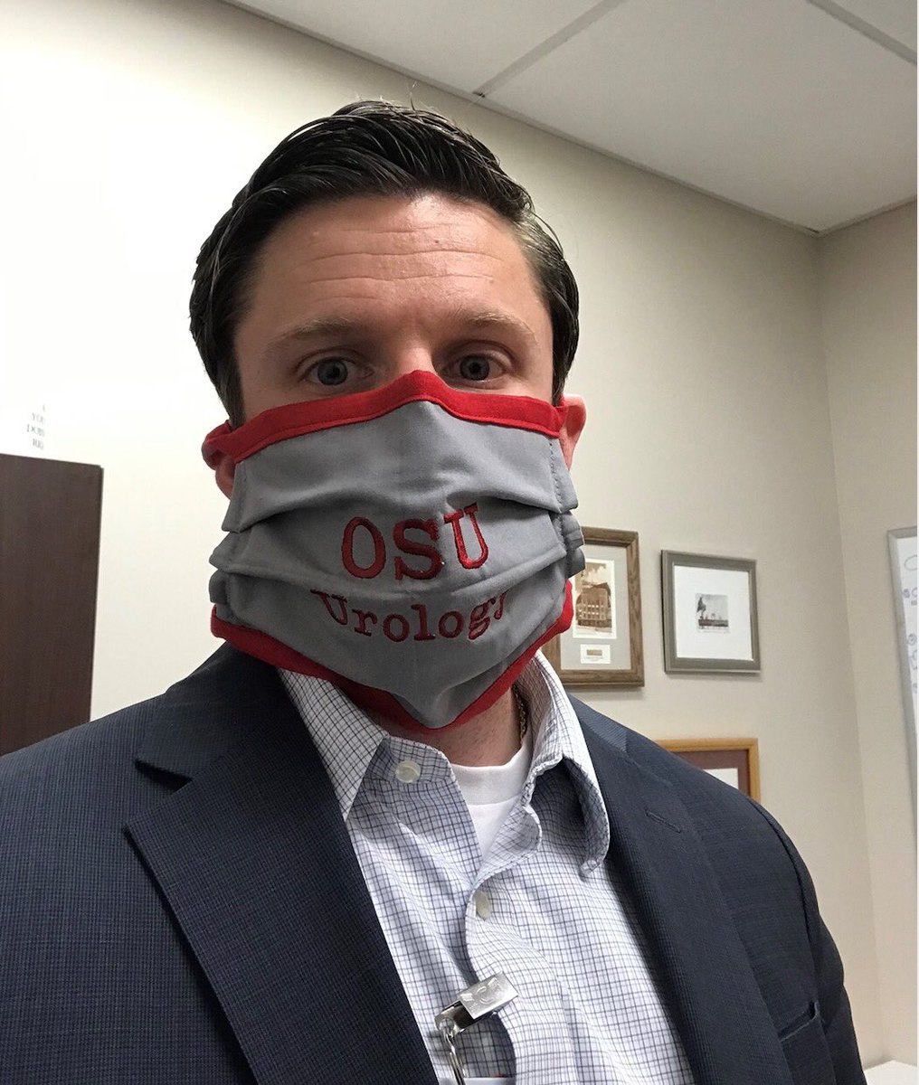 OSU_Urology's tweet photo. Are you practicing safe #SocialDistancing? Our faculty and staff are! With a little department pride to go with it 👏🏻 @MSourialMD @davidssharp @ctleeuro https://t.co/FMVA5MjfSQ