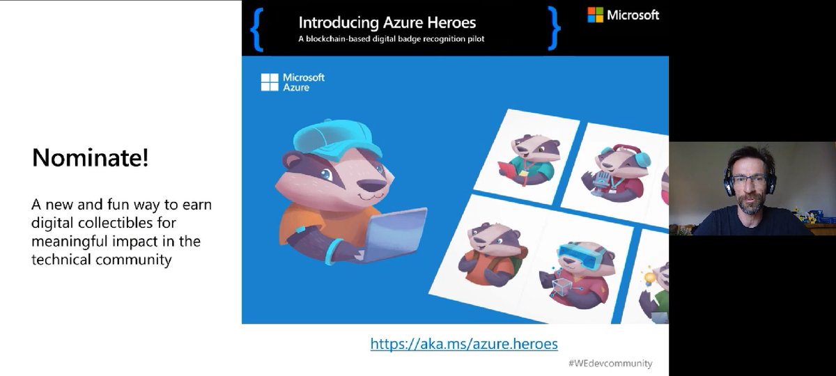 TKarafilov's tweet photo. Nominate your Azure Hero says @nicktrog at #MSBuild https://t.co/Y3vIICcEnH #WEdevcommunity https://t.co/3yGFVlwXFL