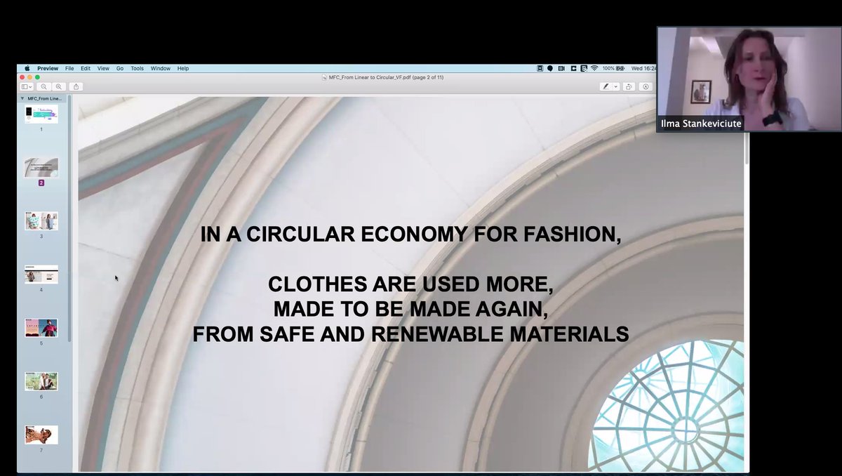 mirkovlahovic's tweet photo. Many thanks to @IlmaStan @matteomagnani_ #HarrisonWavell and #MarilynMartinez from @circulareconomy for today's great webinar on how to make fashion circular #circulareconomy #fashion #Sustainability https://t.co/u76klNk2Hn
