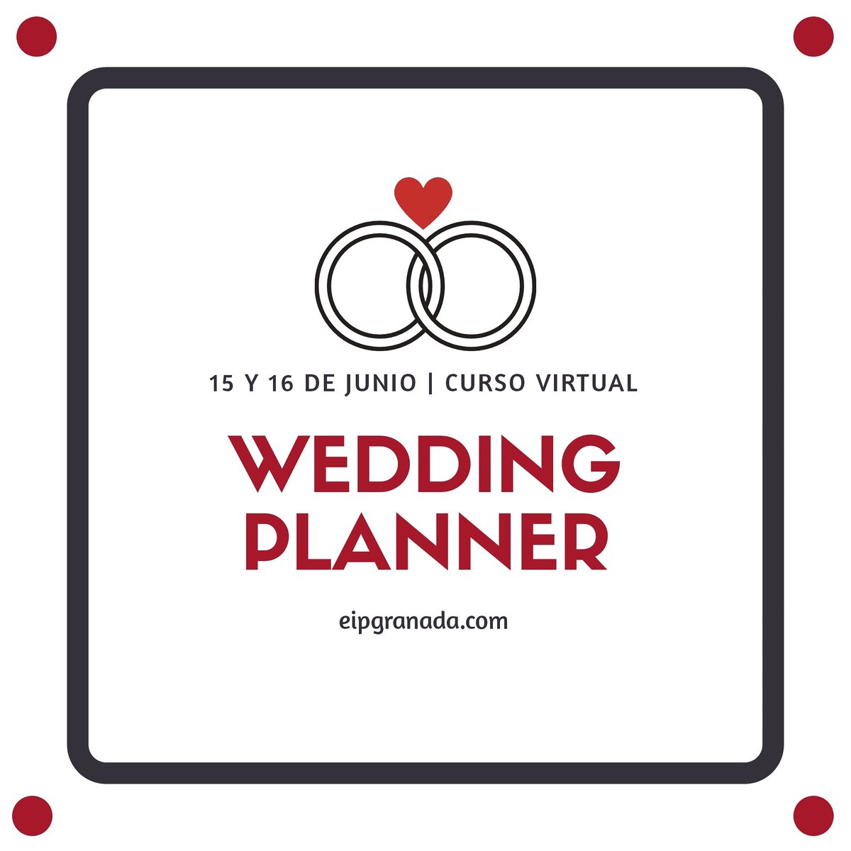 EIPGranada's tweet image. 💍🎩¡¡Nueva fecha del curso VIRTUAL de Wedding Planner!!💍🎩

15 y 16 de Junio (hora por determinar)

¡Plazas limitadas, corre a por la tuya!

👉 eipgranada.com/curso/curso-vi… 👈
