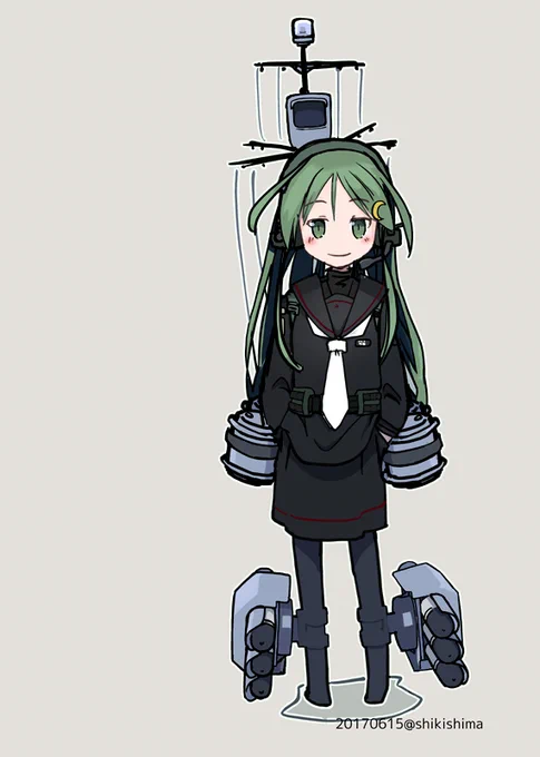 Fletcherのイラスト見ていると、最近の駆逐艦娘は艤装が左右に拡大して前面投影面積が倍くらいになってることを嫌がる艦娘もいるんだろうなあと愚考する今日この頃。F104と15のように正面からのRCSも結構違うのかもしれない 