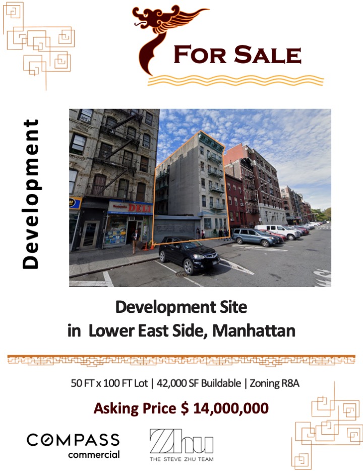 stevezhu_team's tweet photo. 5,000 SF Lot | 42,000 SF Buildable | Zoning R8A
For Sale
Please contact steve.zhu@compass.com for more info.
#compasscommercial #compassrealestate #compass #development #newyorkrealestate #cre #commercialrealestate https://t.co/aCXsnWNSy4