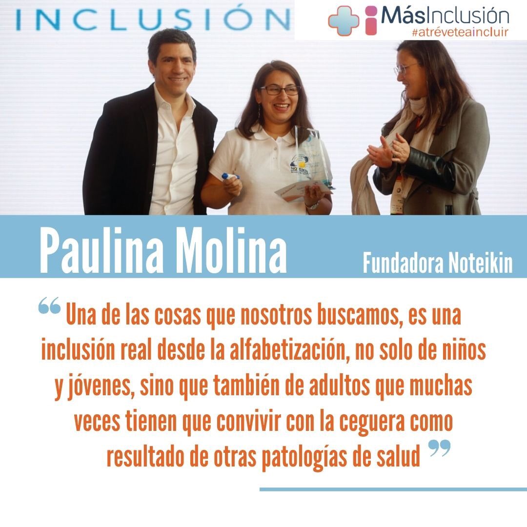 mas_inclusion's tweet image. Paulina Molina, Fundadora de @noteikin. Le preguntamos cómo surgió la idea de crear Noteikin, a cuántas personas han podido ayudar, las expectativas que tiene sobre esta emprendimiento y cómo ha sido la experiencia.
Puedes revisar la entrevista acá: masinclusion.com/post/entrevist…