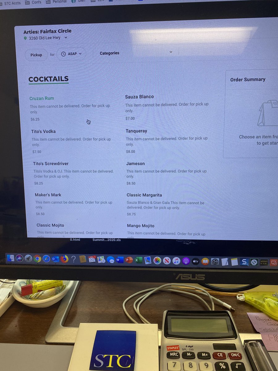 pohland's tweet image. Is it too early to order cocktails for the #stc20 after party? @STC_Summit